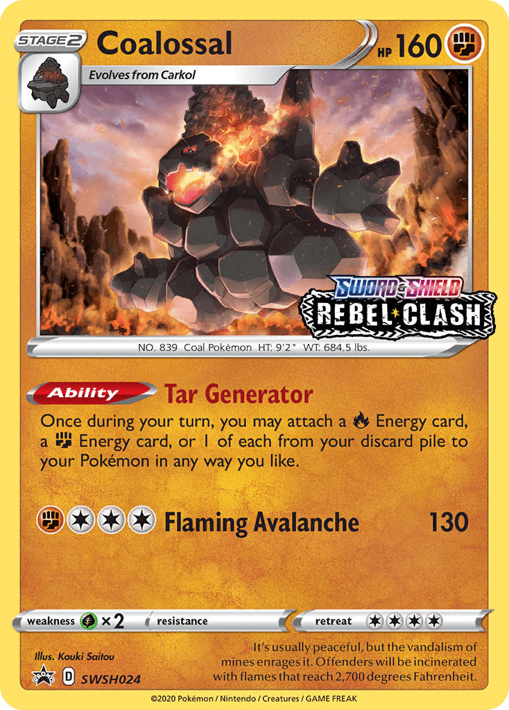 Coalossal SWSH Black Star Promos