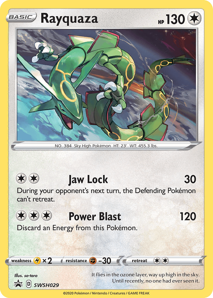 Rayquaza SWSH Black Star Promos