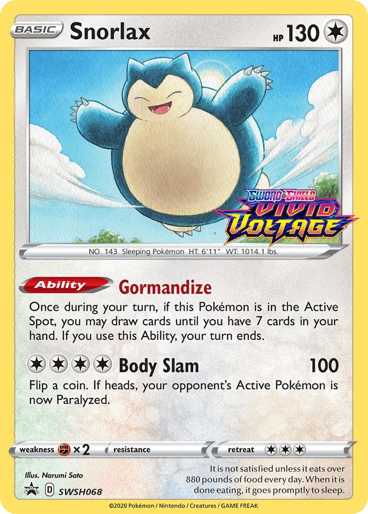 Snorlax SWSH Black Star Promos