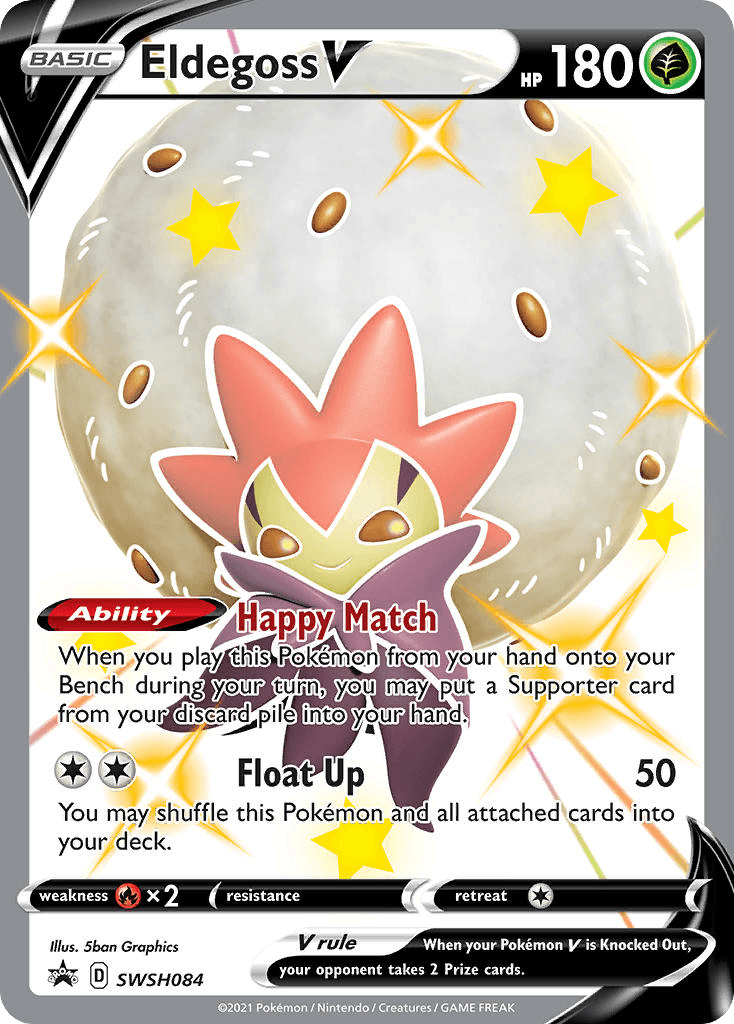 Eldegoss V SWSH Black Star Promos
