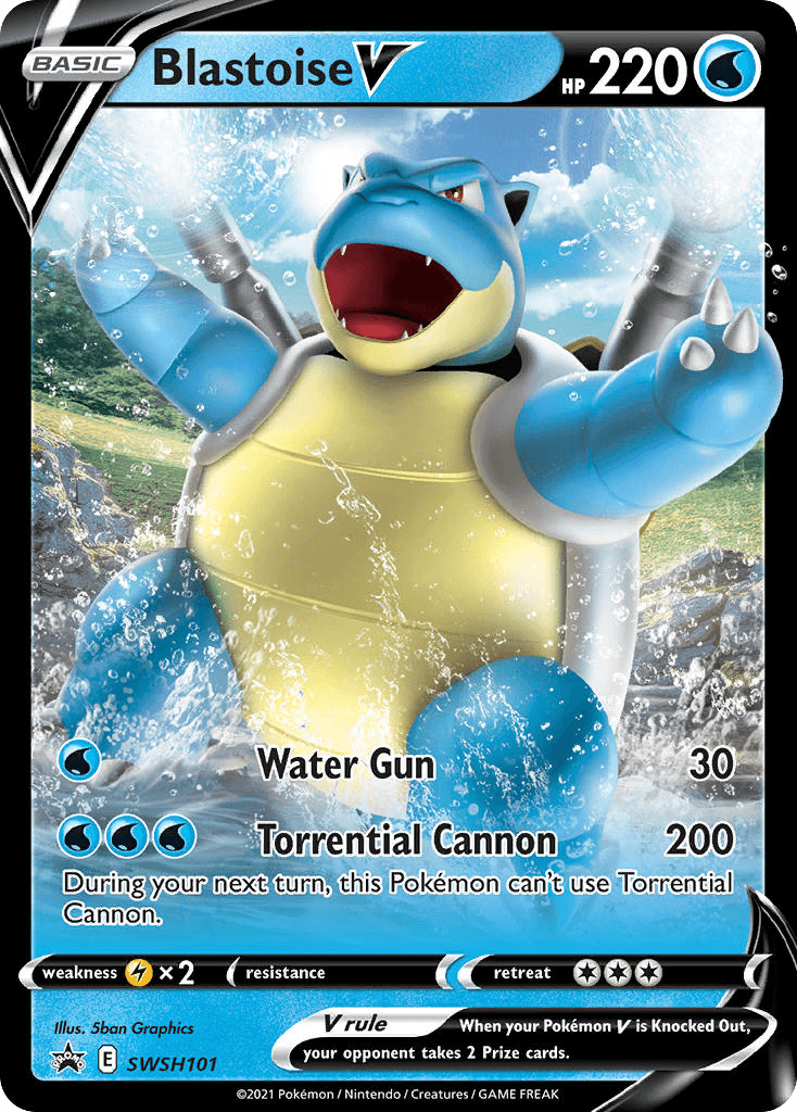 Blastoise V SWSH Black Star Promos