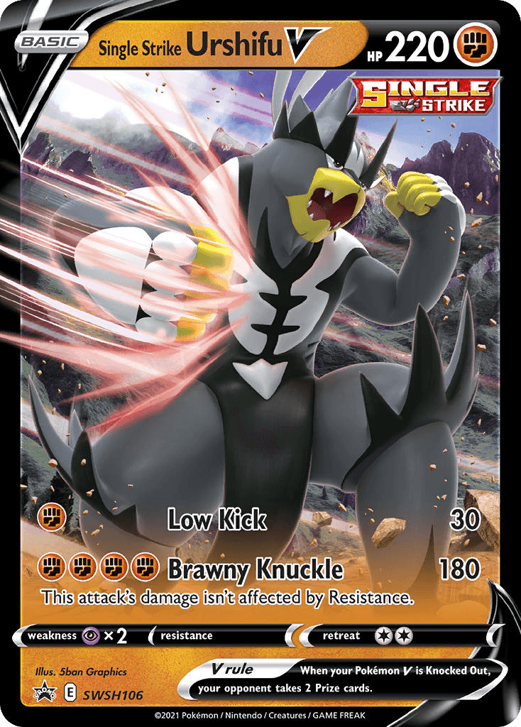 Single Strike Urshifu V SWSH Black Star Promos