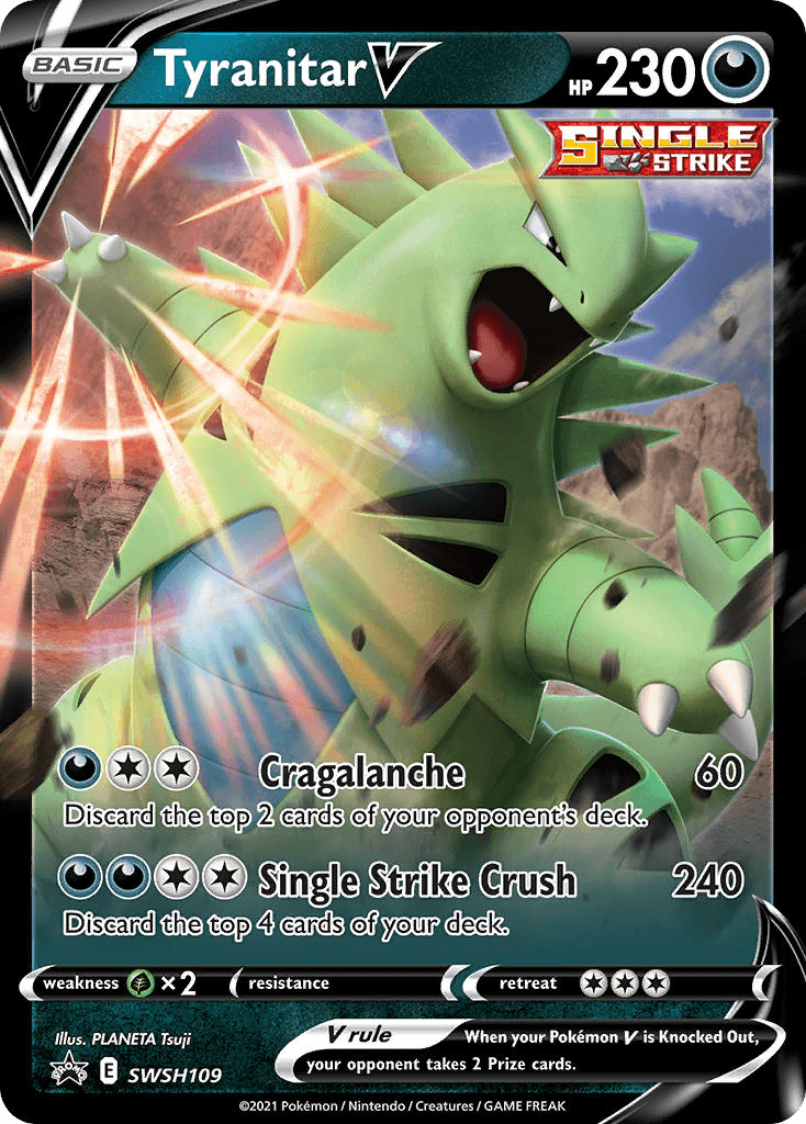 Tyranitar V SWSH Black Star Promos