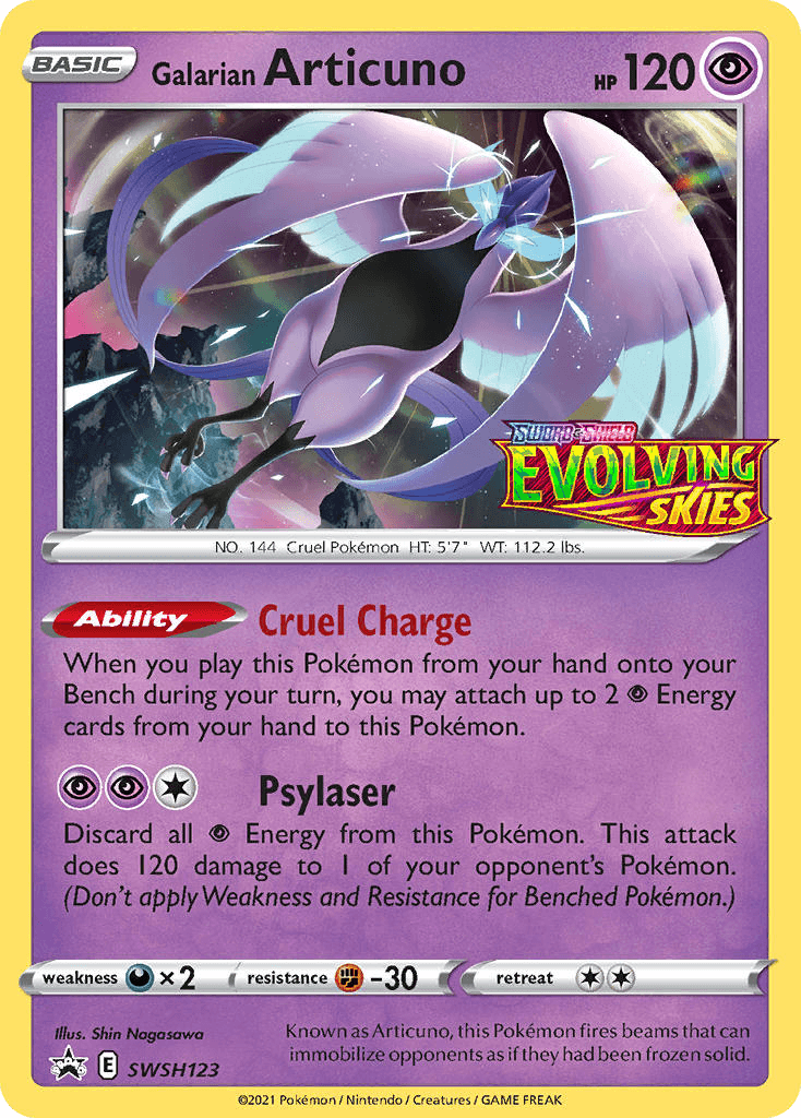 Galarian Articuno SWSH Black Star Promos