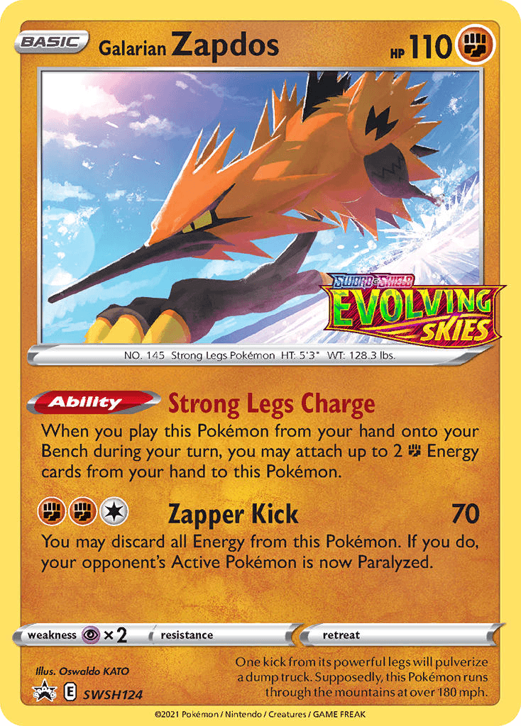 Galarian Zapdos SWSH Black Star Promos
