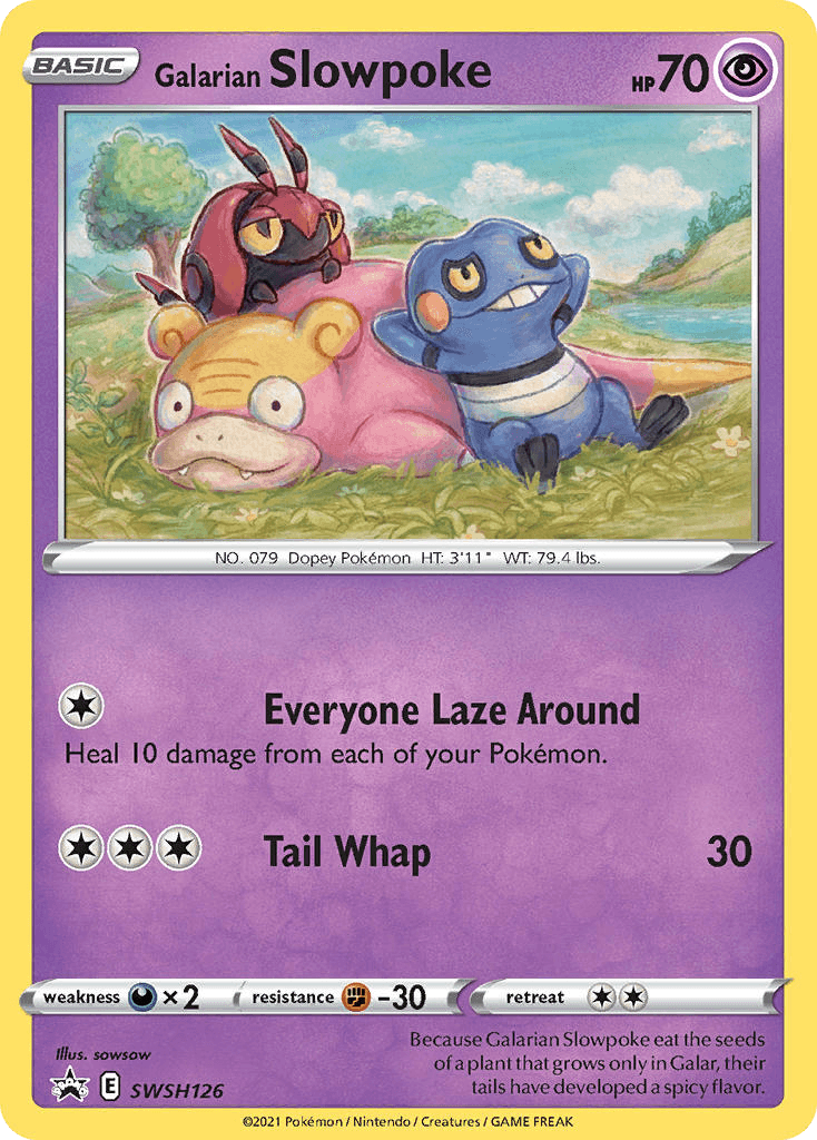 Galarian Slowpoke SWSH Black Star Promos