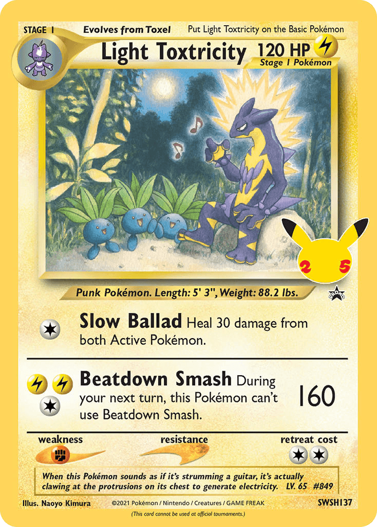 Light Toxtricity SWSH Black Star Promos
