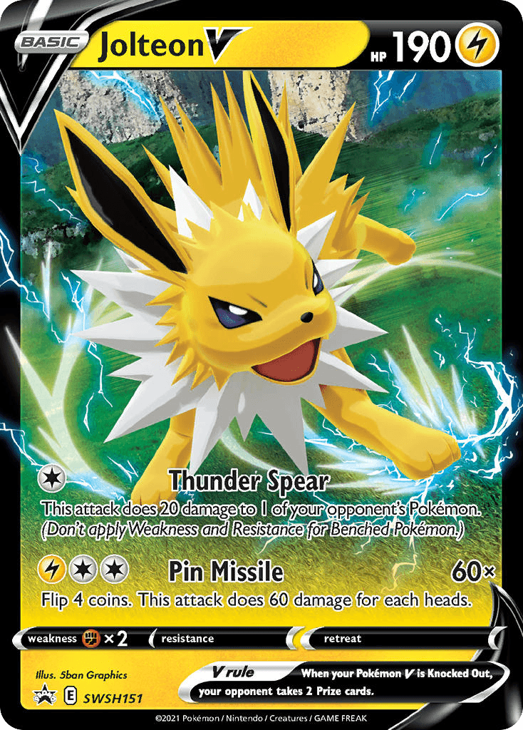 Jolteon V SWSH Black Star Promos