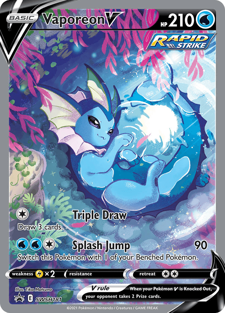 Vaporeon V SWSH Black Star Promos