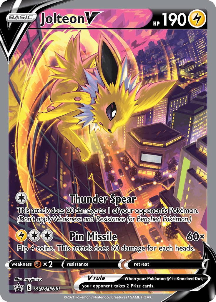 Jolteon V SWSH Black Star Promos