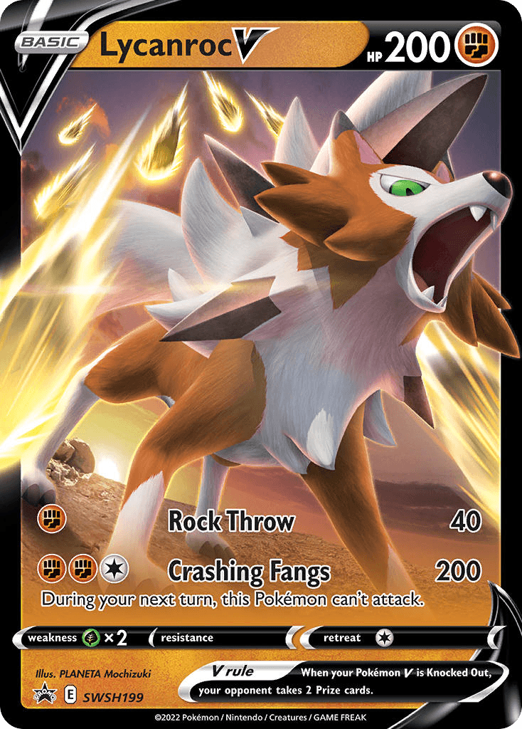 Lycanroc V SWSH Black Star Promos