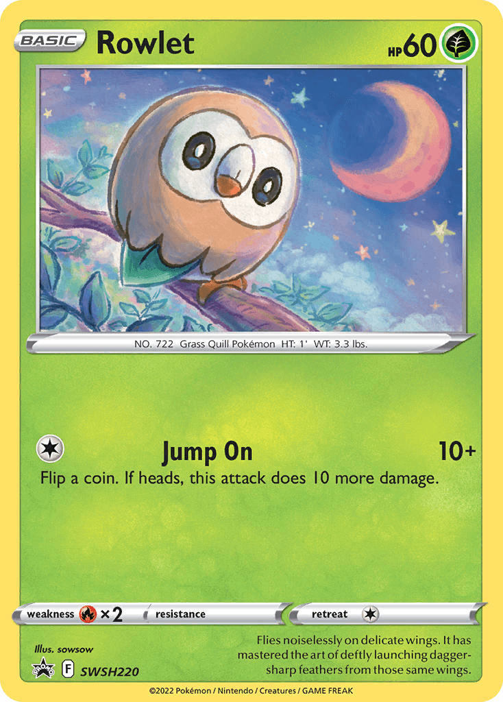 Rowlet SWSH Black Star Promos