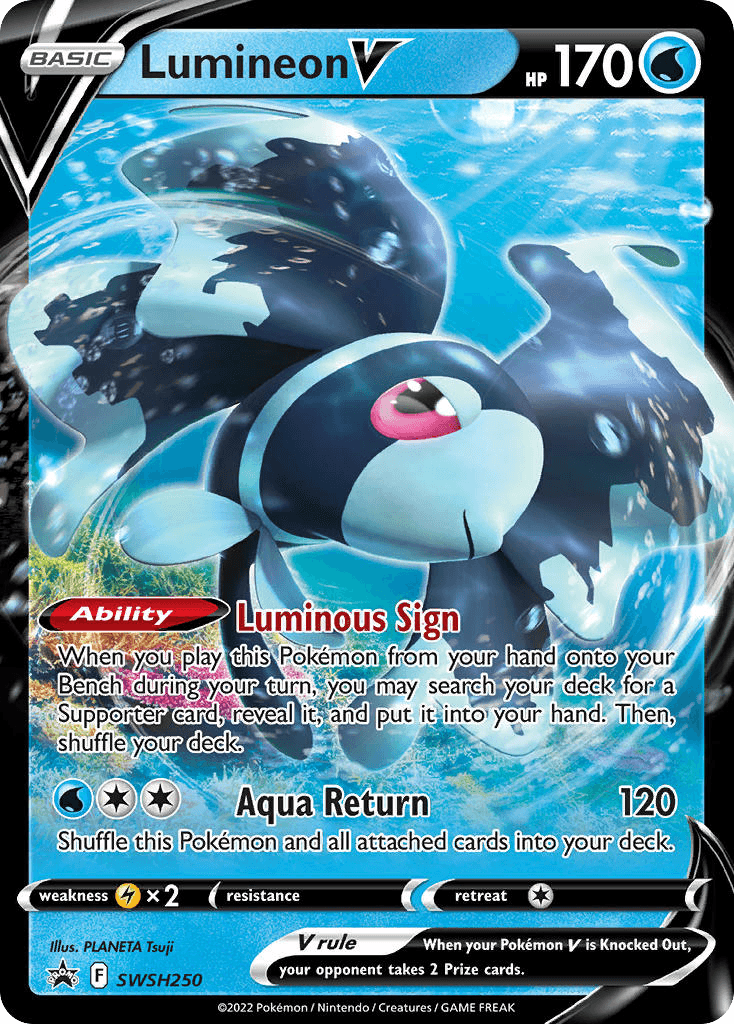 Lumineon V SWSH Black Star Promos