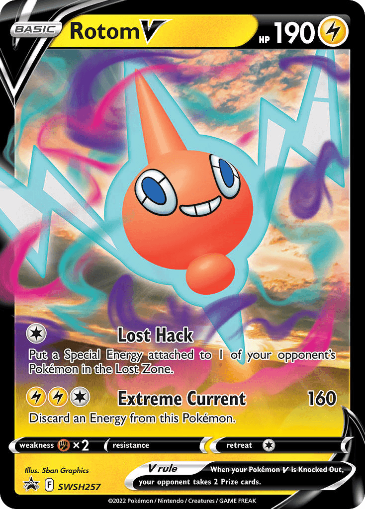 Rotom V SWSH Black Star Promos
