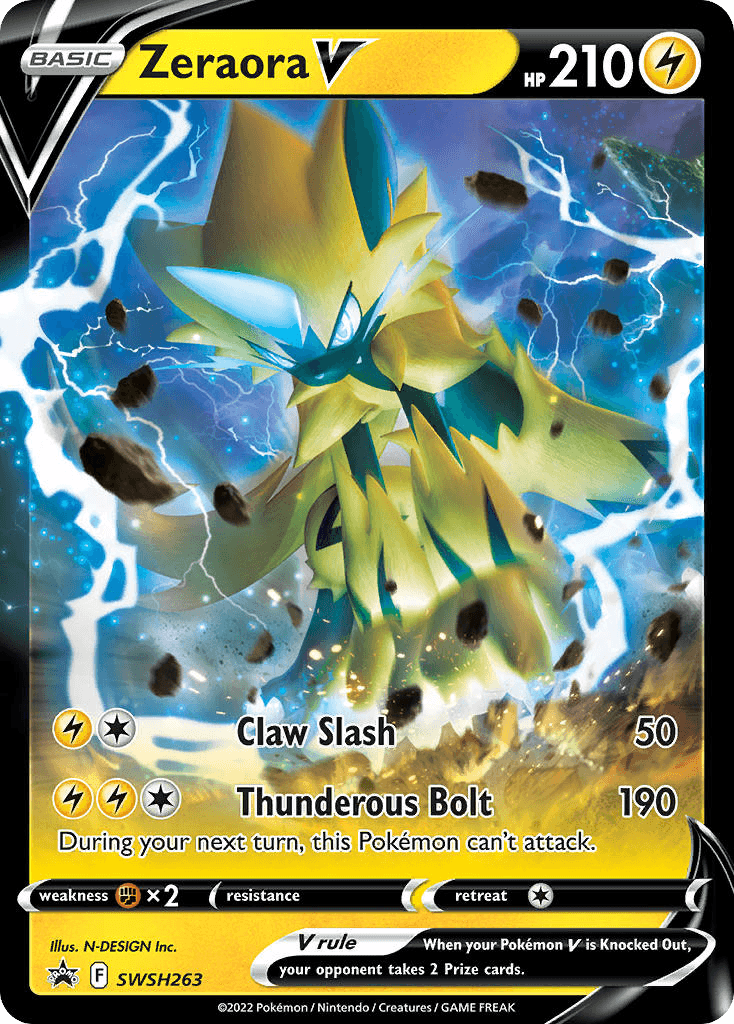 Zeraora V SWSH Black Star Promos
