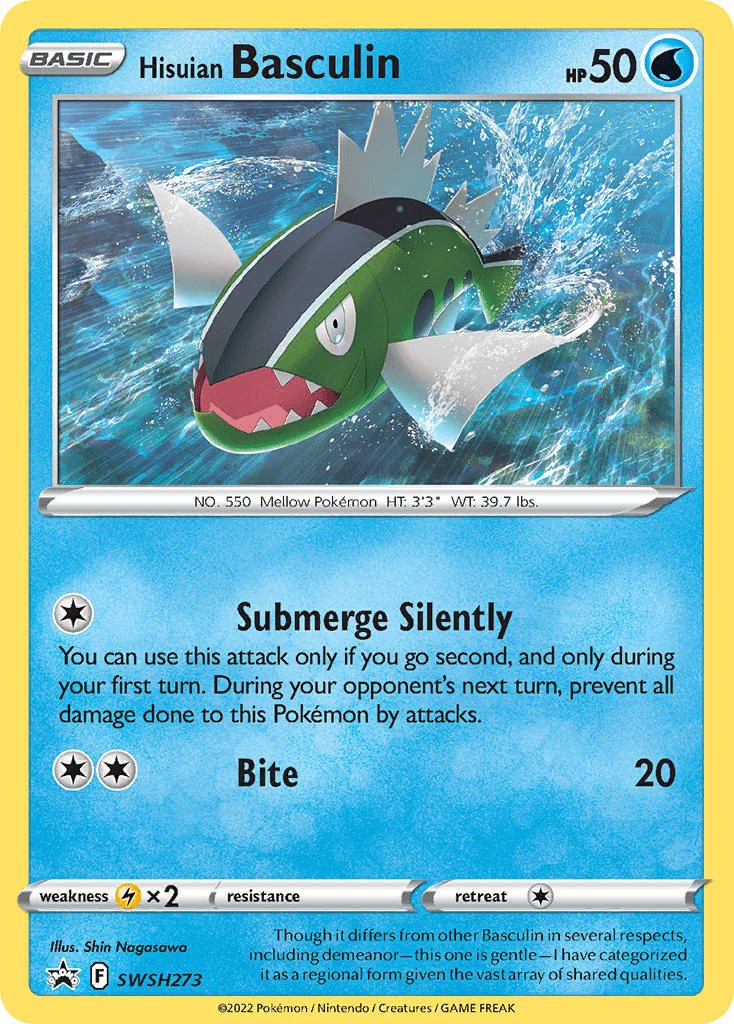 Hisuian Basculin SWSH Black Star Promos