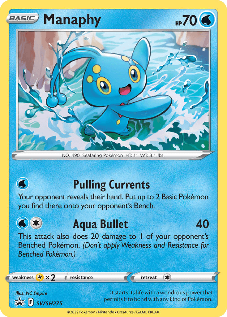 Manaphy SWSH Black Star Promos