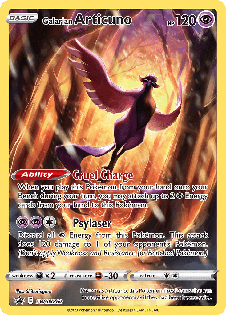 Galarian Articuno SWSH Black Star Promos