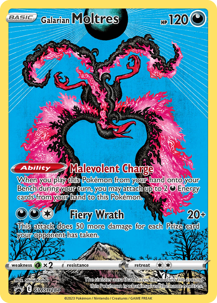 Galarian Moltres SWSH Black Star Promos