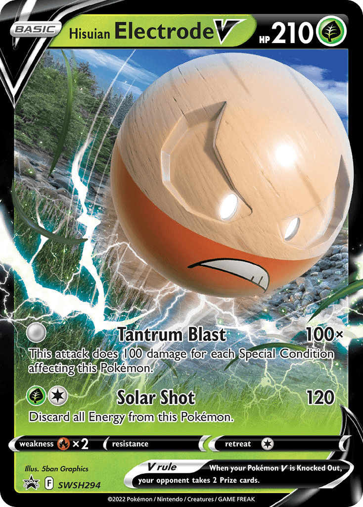 Hisuian Electrode V SWSH Black Star Promos
