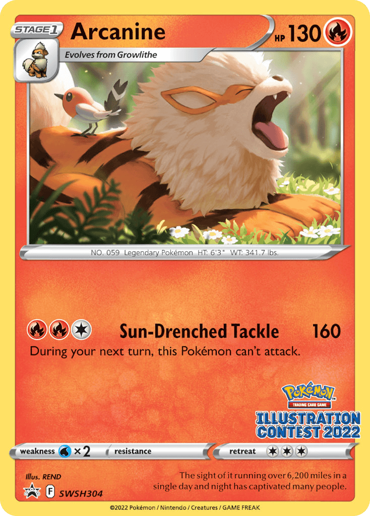 Arcanine SWSH Black Star Promos