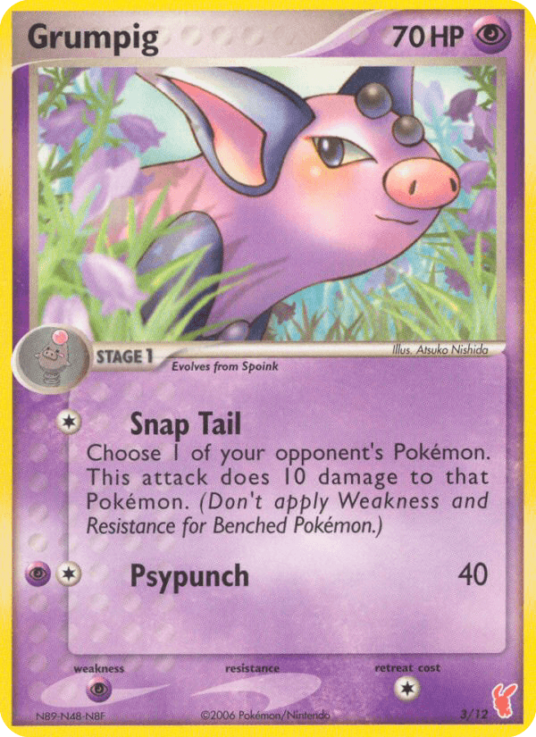Grumpig EX Trainer Kit 2 Plusle
