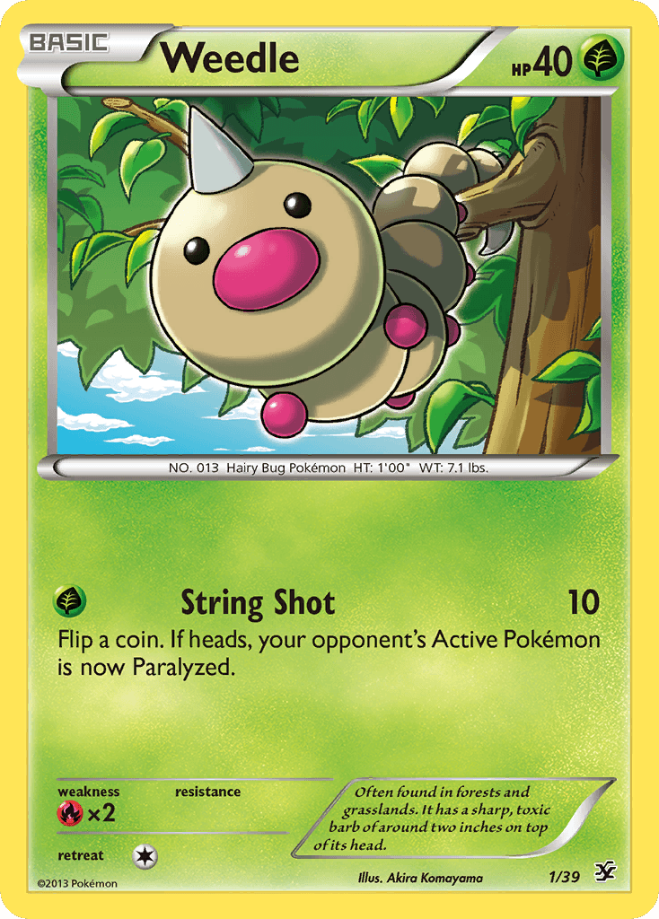 Weedle Kalos Starter Set