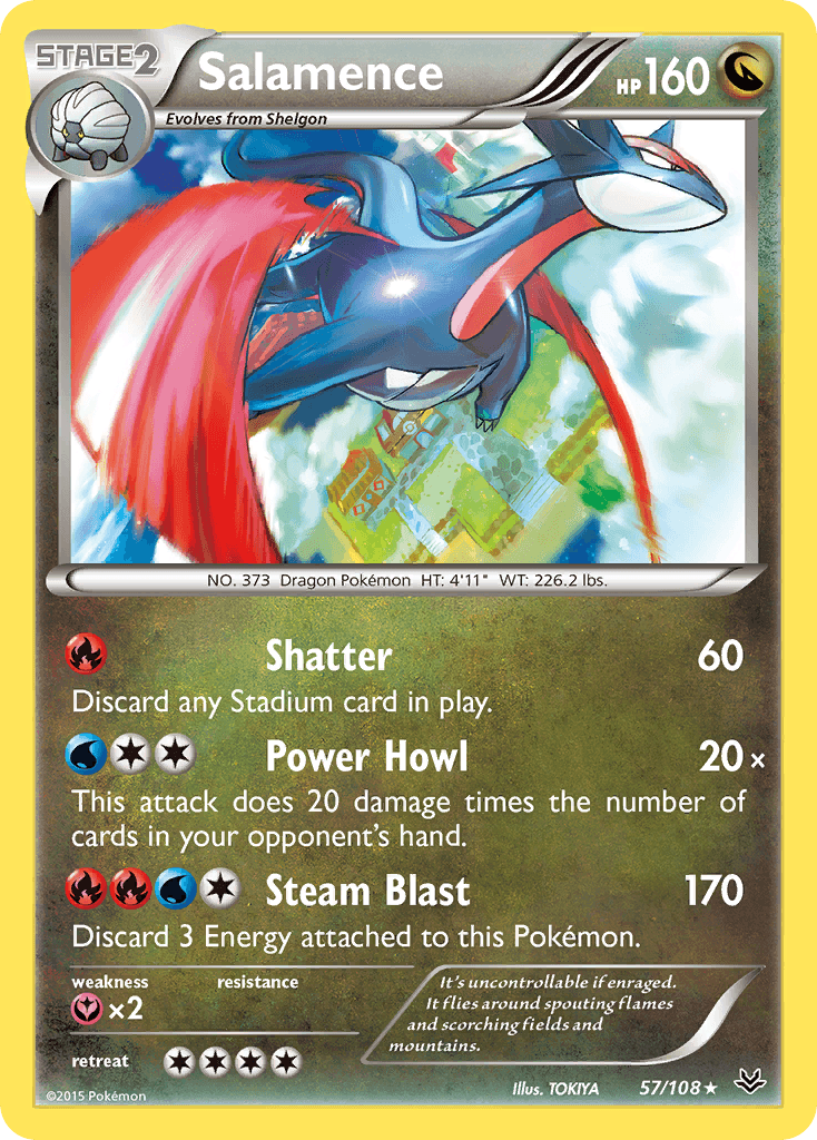Salamence Roaring Skies