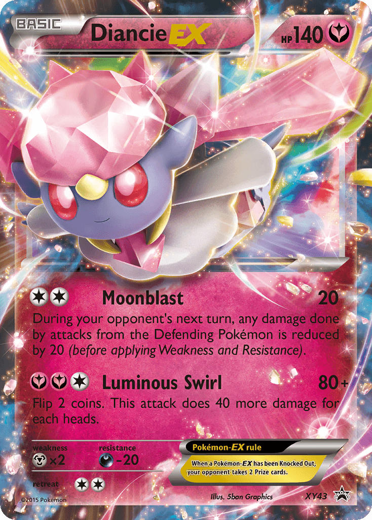 Diancie-EX XY Black Star Promos