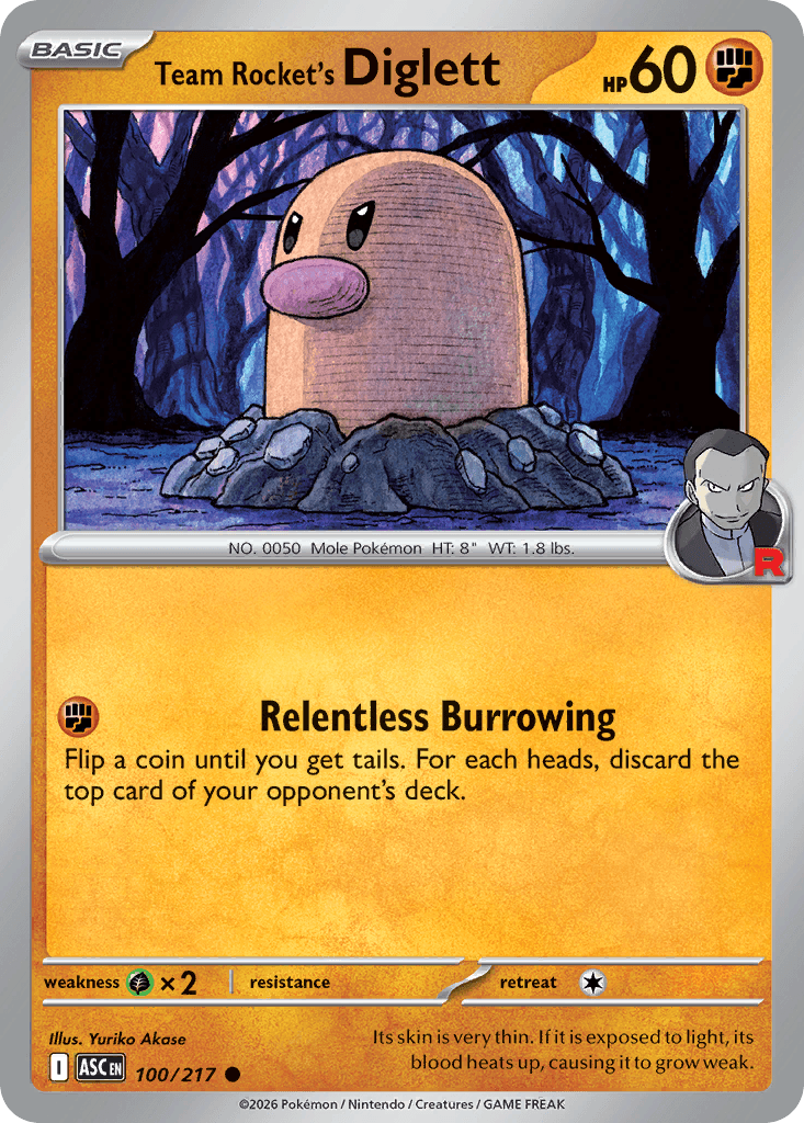 Team Rocket's Diglett Ascended Heroes
