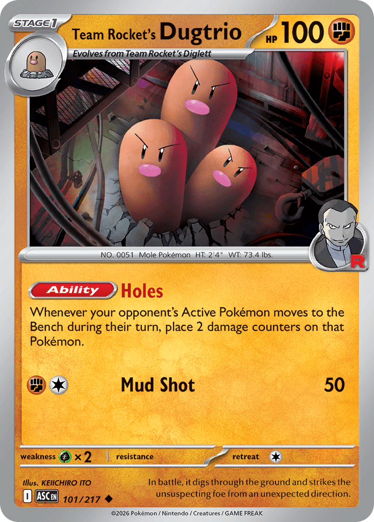 Team Rocket's Dugtrio Ascended Heroes