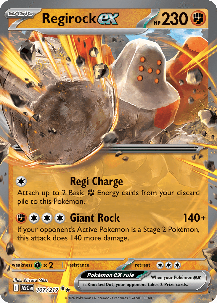 Regirock ex Ascended Heroes