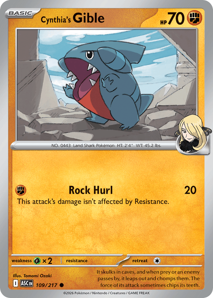 Cynthia's Gible Ascended Heroes