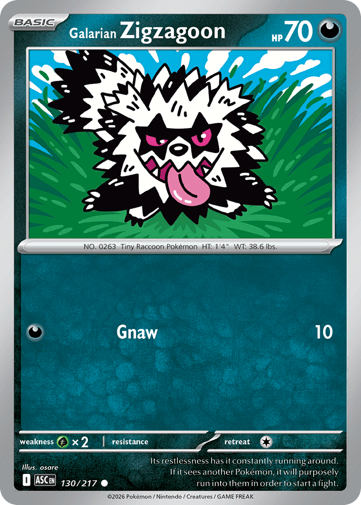 Galarian Zigzagoon Ascended Heroes