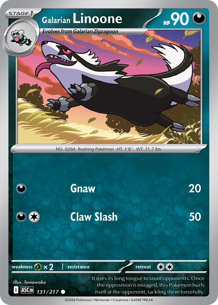 Galarian Linoone Ascended Heroes