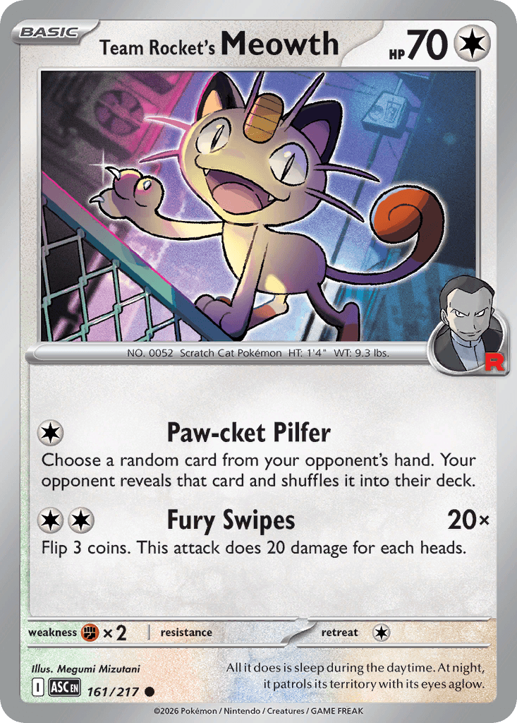 Team Rocket's Meowth Ascended Heroes