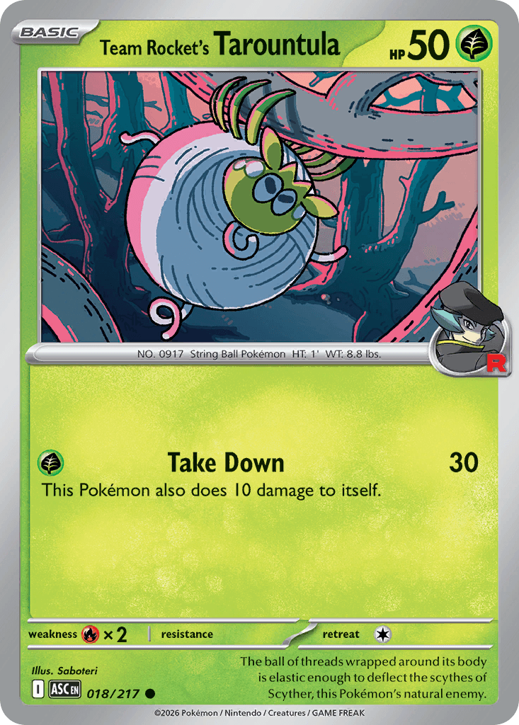 Team Rocket's Tarountula Ascended Heroes
