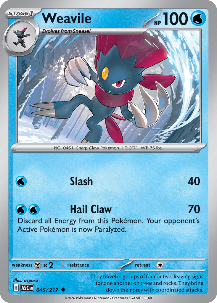 Weavile Ascended Heroes