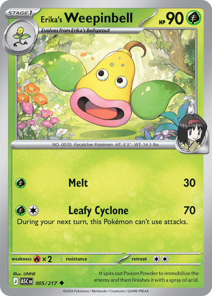Erika's Weepinbell Ascended Heroes