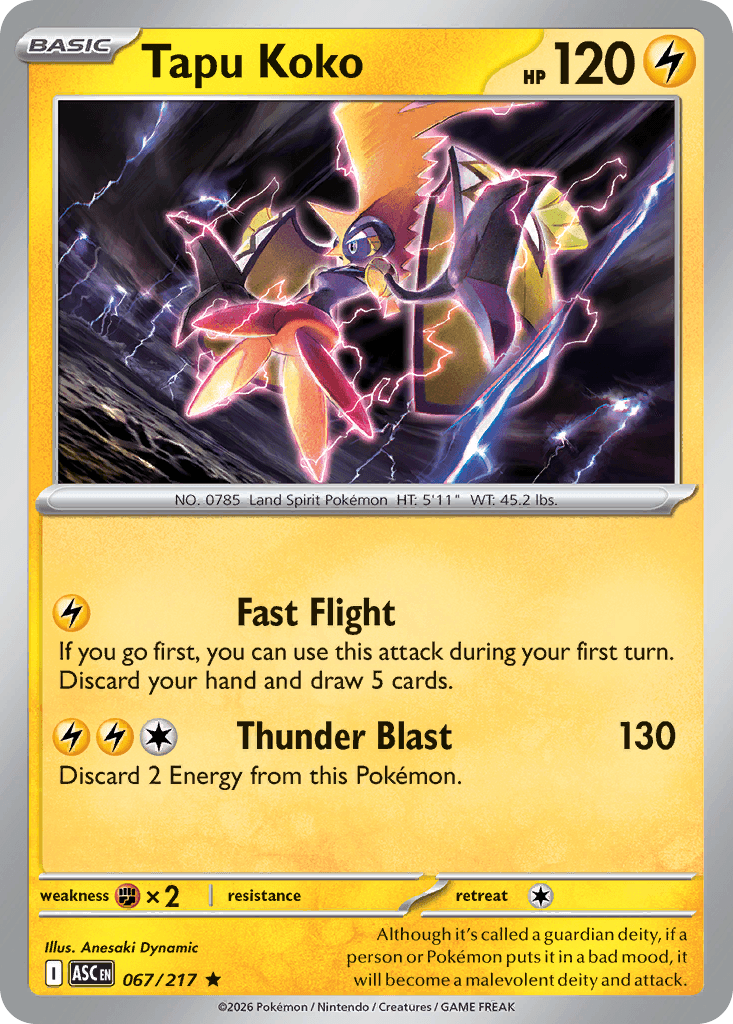 Tapu Koko Ascended Heroes