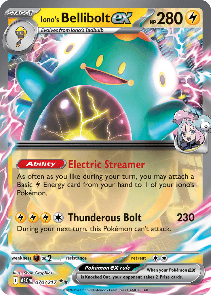 Iono's Bellibolt ex Ascended Heroes