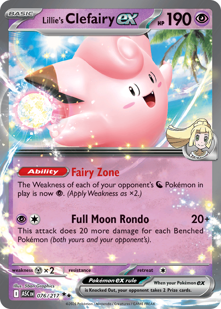 Lillie's Clefairy ex Ascended Heroes