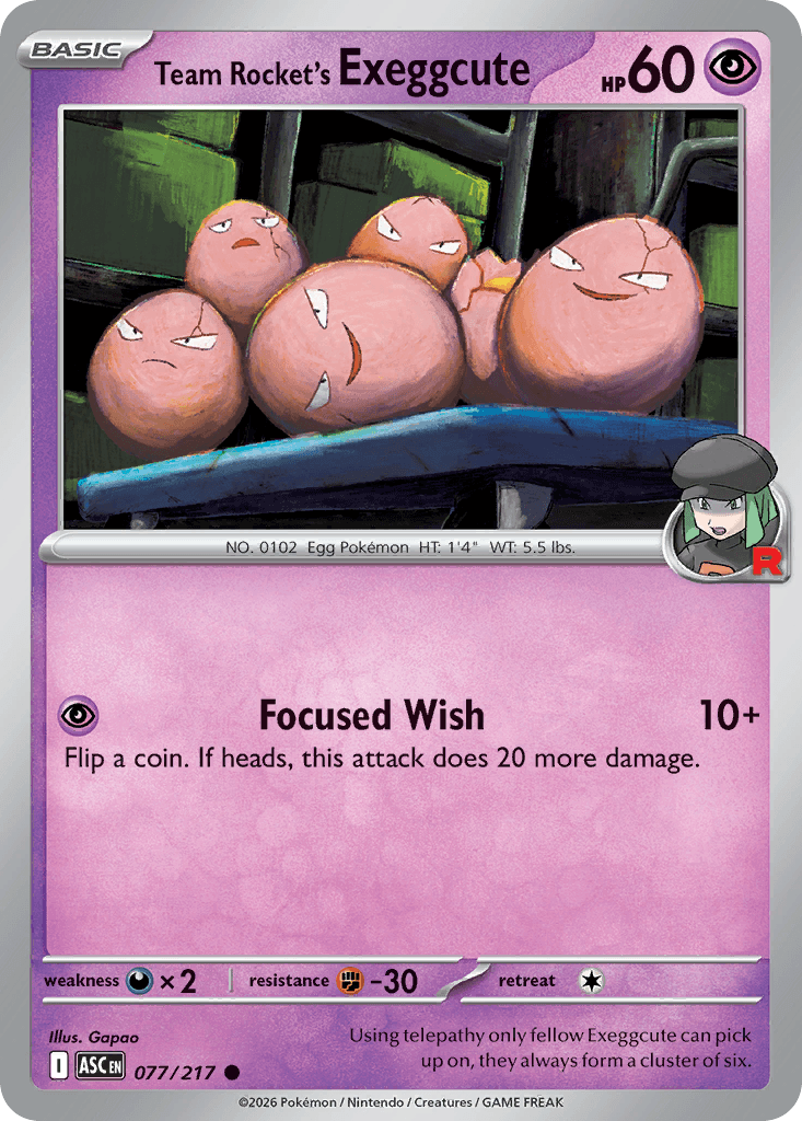 Team Rocket's Exeggcute Ascended Heroes