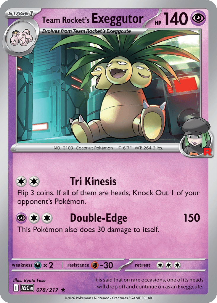 Team Rocket's Exeggutor Ascended Heroes