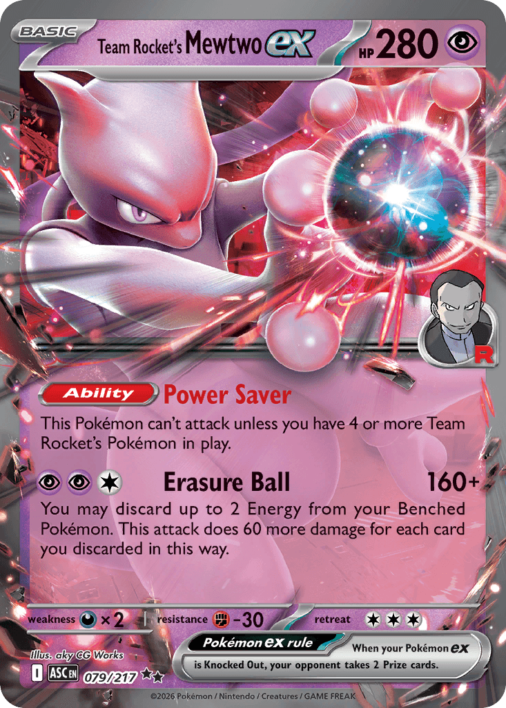 Team Rocket's Mewtwo ex Ascended Heroes