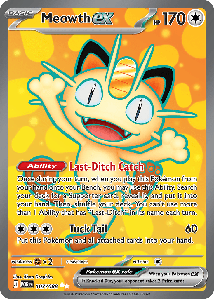 Meowth ex Perfect Order