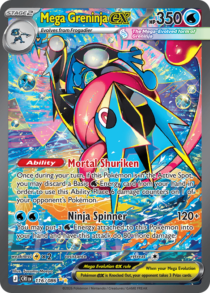 Mega Greninja ex Chaos Rising