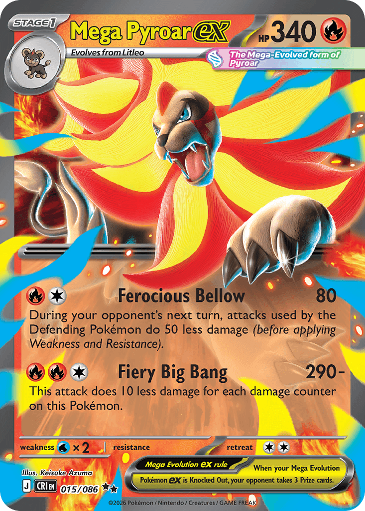 Mega Pyroar ex Chaos Rising