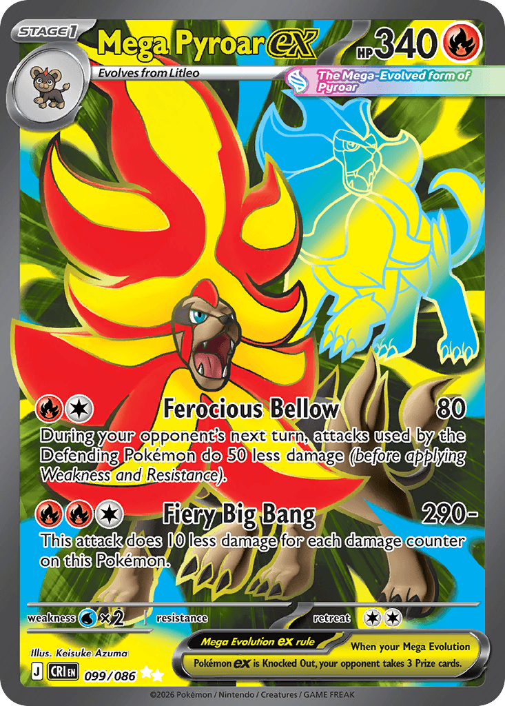 Mega Pyroar ex Chaos Rising