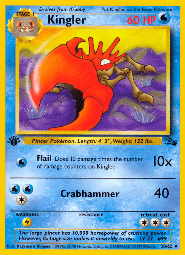 Kingler Fossil